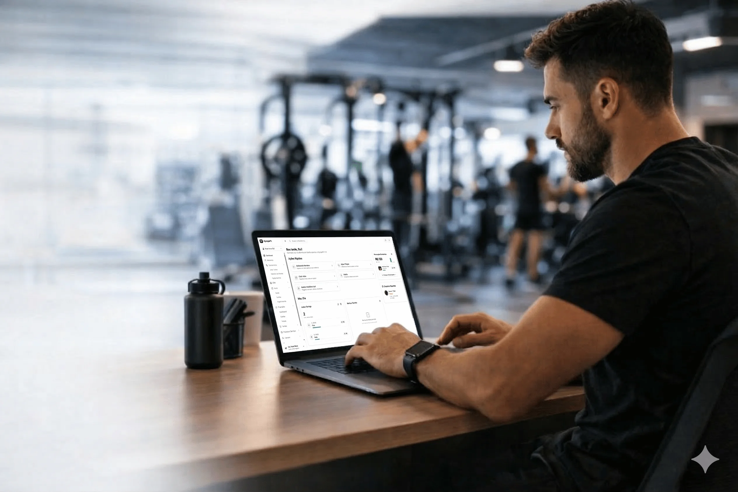 Gestor de academia utilizando o sistema OlympiaFit